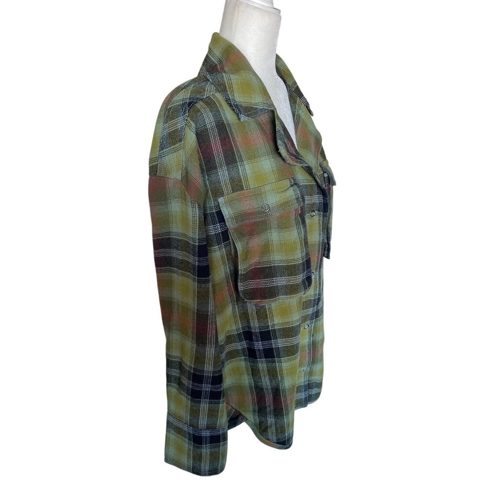 Free People Izzy Olive Combo Shirt/Shacket XS/SM/MD NWT - Picture 6 of 11